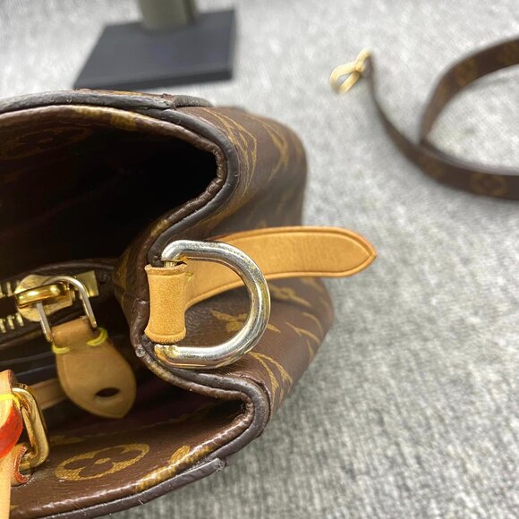 100% Authentic Louis Vuitton Montaigne BB Brown Monogram Canvas Satchel Bag - Picture 10 of 16